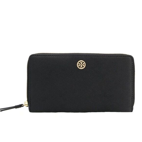 TORY BURCH Robinson Zip Around Saffiano Leather Wallet - Picture 1 of 7